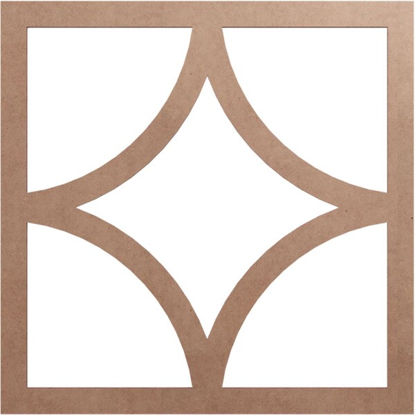 Ekena Millwork Statesman Wood Fretwork Pierced Ceiling Medallion, Wood (Paint Grade), 20"OD x 12 3/4"ID x 3/8"T CMWP20X20X0375STMF - main
